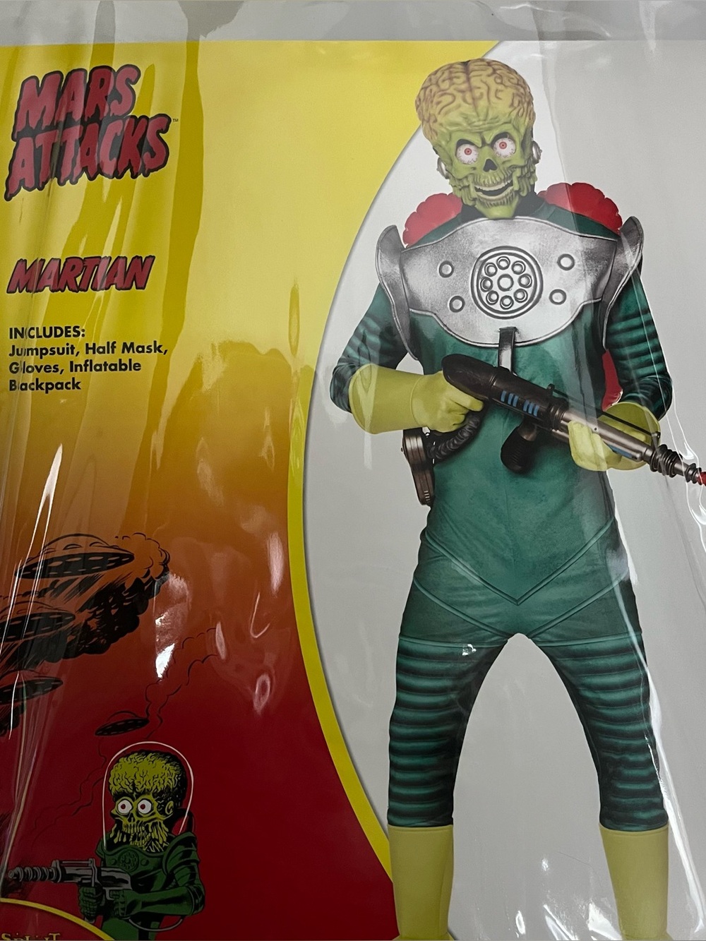 Mars Attacks Alien Martian Costume Men’s Adult XL